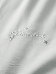 Men's Gray Embroidered Long-Sleeve Shirt