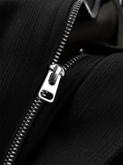 Men's Oversized Utility Jacket with Contrast Collar