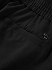 Men's Minimalist Elastic-Waist Straight-Leg Pants