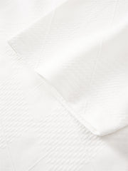 Men's Solid Allover Jacquard T-Shirt