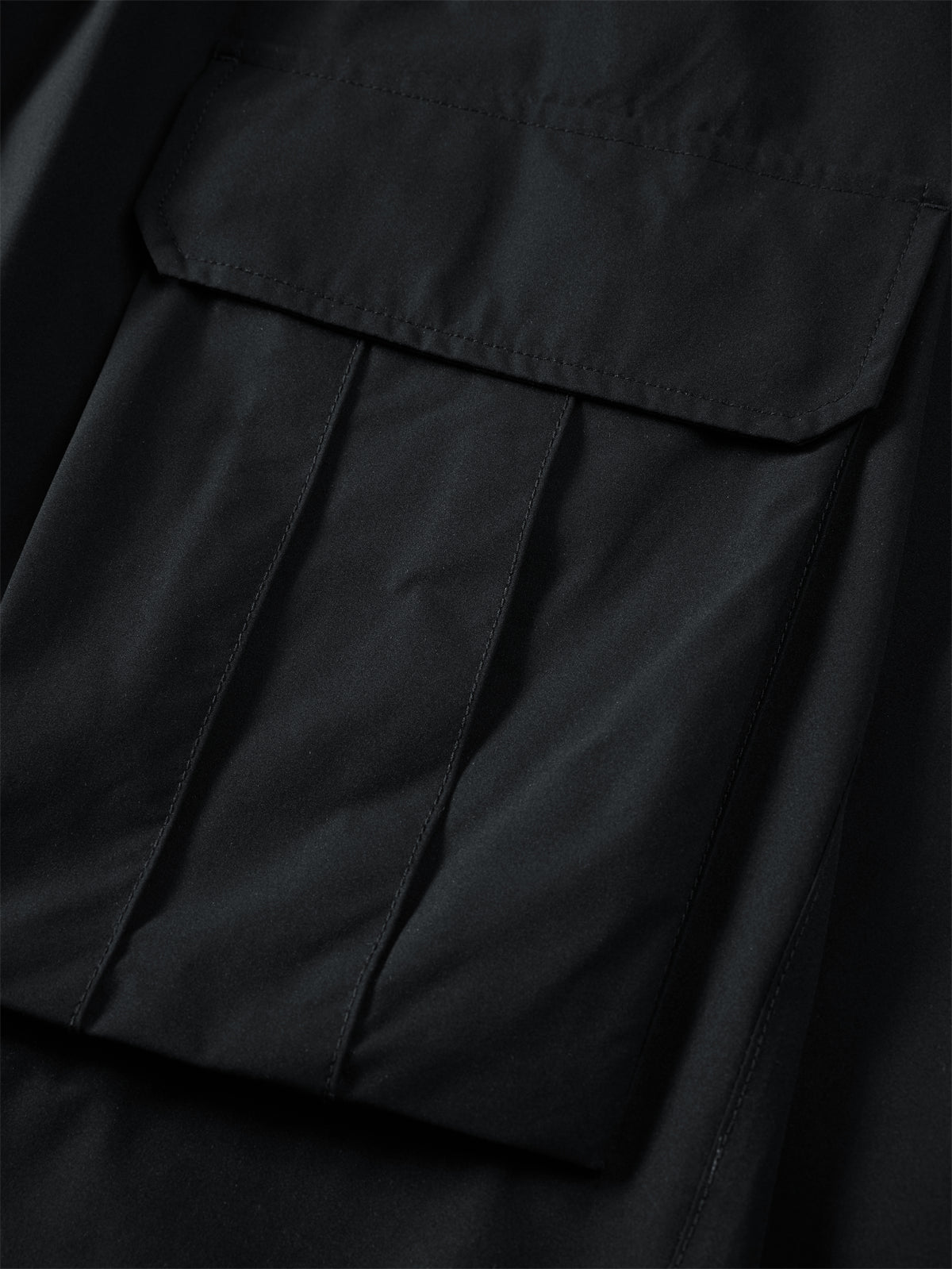 Men's Pleated Straight-Leg Pants with 3D Patch Pockets