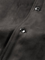 Men's Quilted Faux Suede Jacket