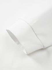 Men's White T-Shirt with Dog 3D Embroidery
