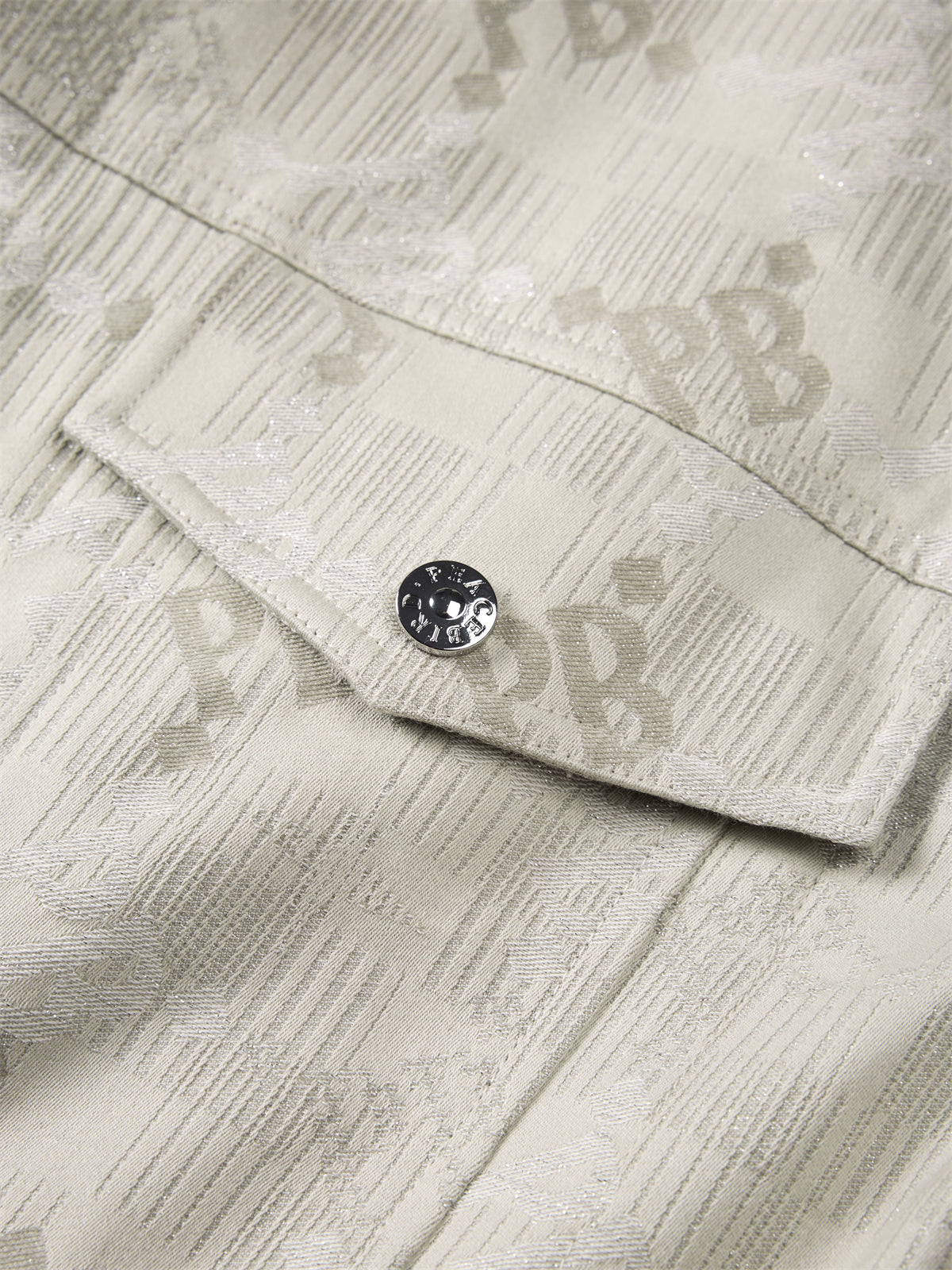 Men's Allover Letter Jacquard Jacket