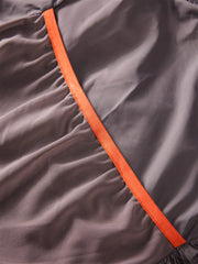 Men's Drawstring Down Vest with Contrast Details