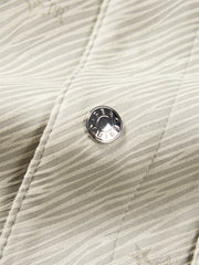 Men's Stretch Faux Suede Jacquard Jacket