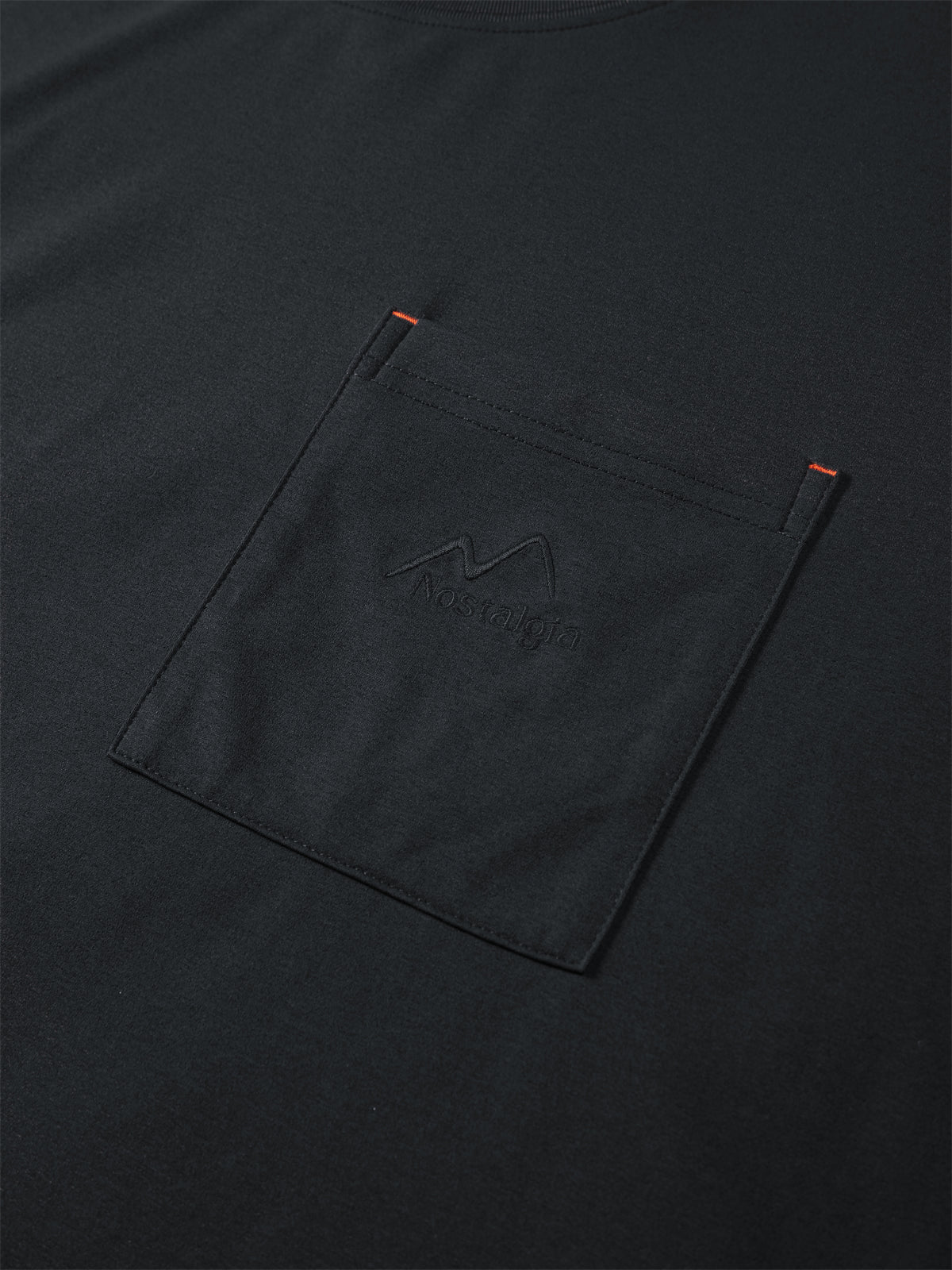 Men's Solid T-Shirt with Embroidered Pocket