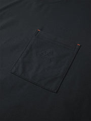 Men's Solid T-Shirt with Embroidered Pocket