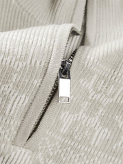 Men's Fair Isle Mock-Neck Knit Sweater