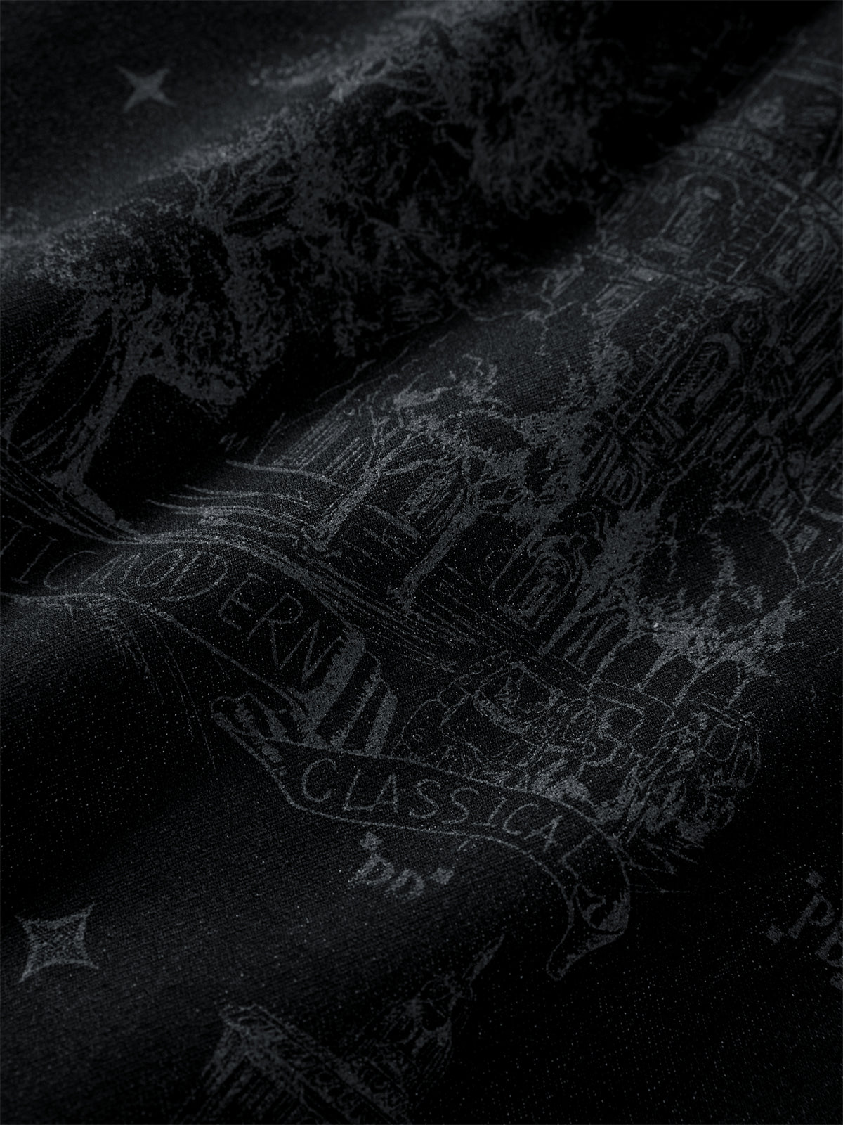 Men's Printed Denim Shirt
