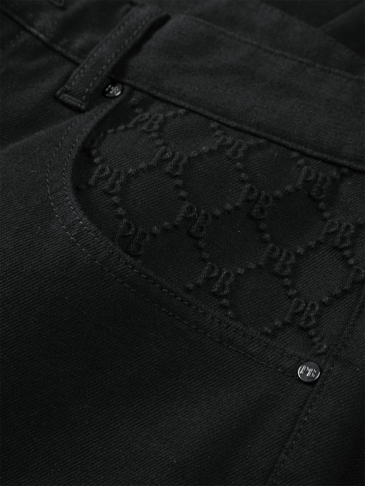 Men's Skinny Jeans with Jacquard Pocket Detail