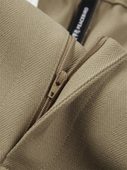 Men's Striped Textured Wide-Leg Trousers