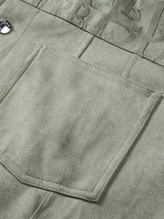 Men's Faux Suede Textured Jacquard Jacket