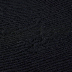 Men's Black Twill Jacquard Breathable Sweatshirt