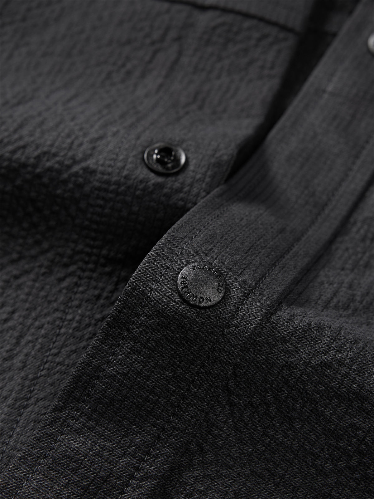 Men's Oversized Utility Shirt with Textured Fabric