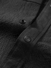 Men's Oversized Utility Shirt with Textured Fabric