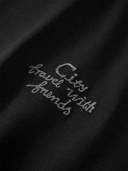 Men's Heavyweight Printed Embroidered T-Shirt