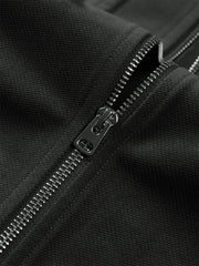 Men's Faux Suede Patch-Pocket Commuter Jacket