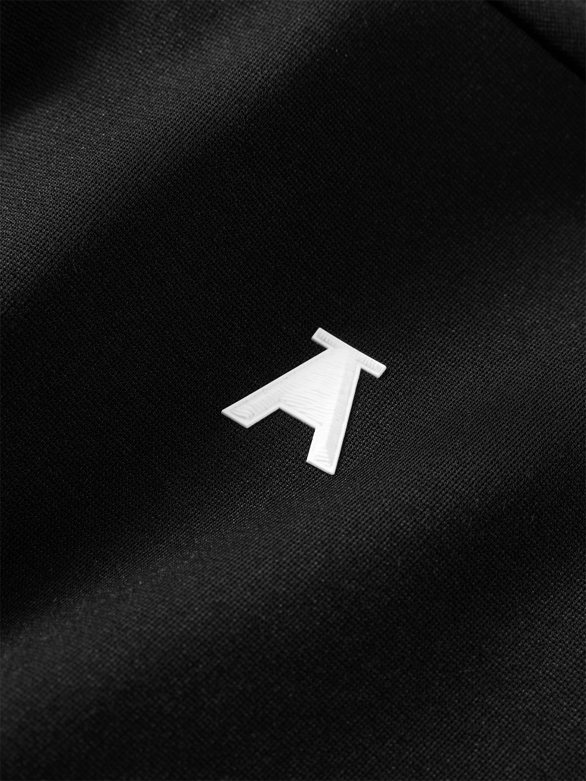 Men's Polo Shirt with Bonded Letter Print