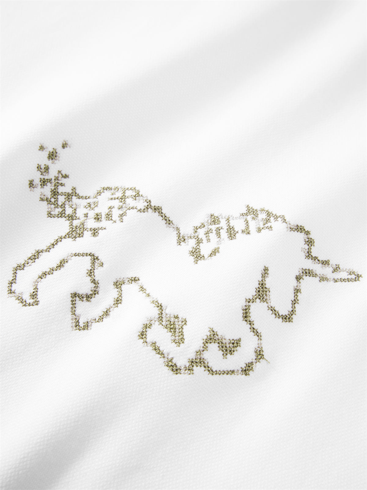 Men's Stretch T-Shirt with Unicorn Embroidery
