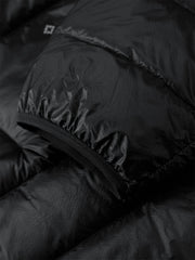 Men's Hooded Goose Down Jacket with Contrast Details