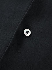 Men's Solid Shirt with Metallic Detail