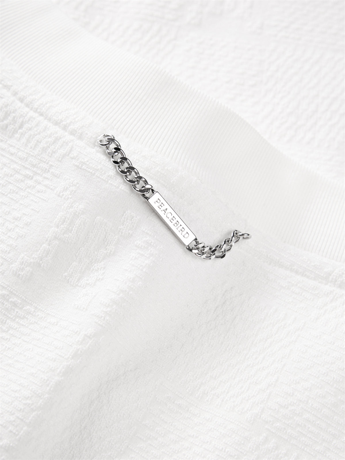 Men's Solid Allover Jacquard T-Shirt