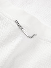 Men's Solid Allover Jacquard T-Shirt