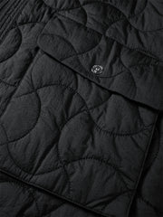 Men's Black Relaxed Quilted Padded Jacket
