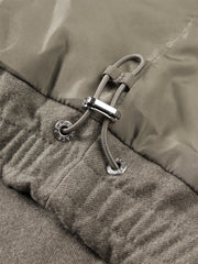 Men's Short Puffer Jacket with Faux Fur Collar