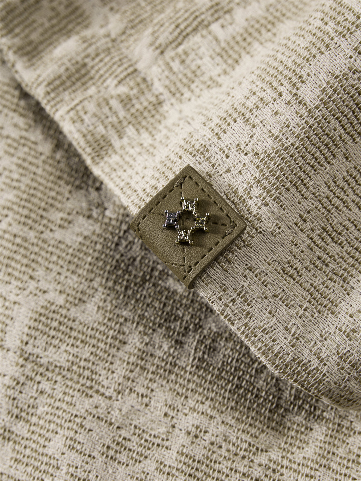Men's Tweed-Texture Hooded Jacket