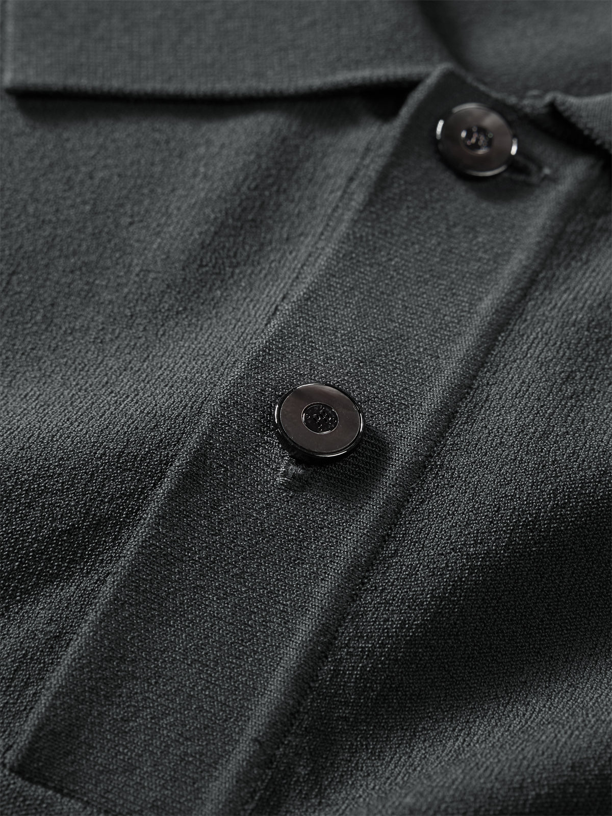 Men's Short-Sleeve Embossed Knit Polo Shirt