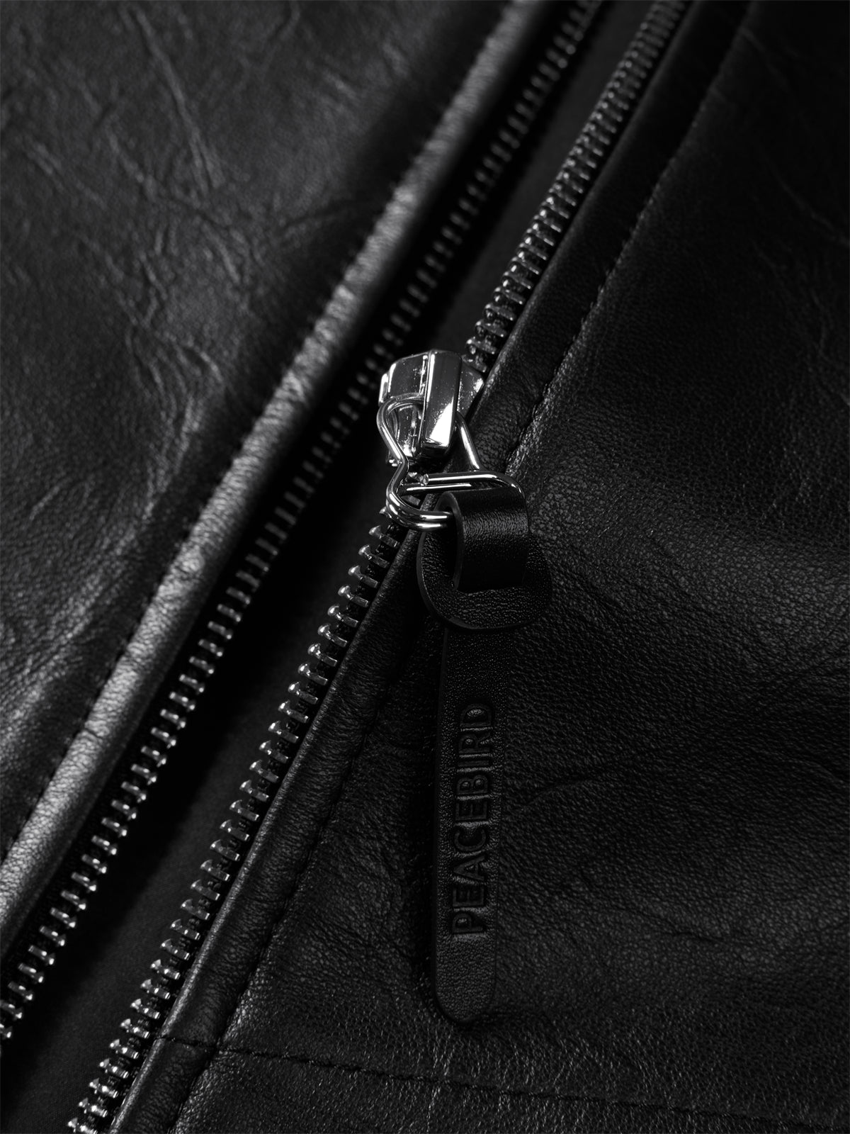 Men's Stand-Collar Moto Leather Jacket