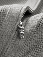 Men's Solid Relaxed-Fit Knit Cardigan