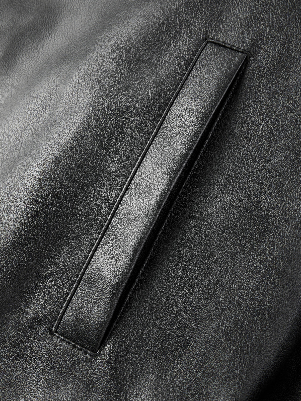 Men's Oversized PU Jacket