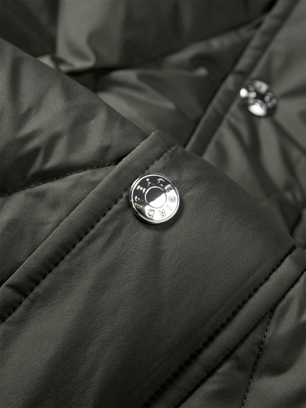 Men's Brown Down Jacket with Corduroy Collar