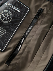 Men's Contrast-Panel Hooded Jacket