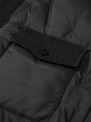 Men's Goose Down Denim-Panel Shirt Jacket