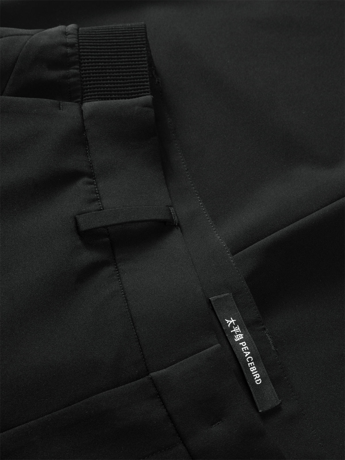 Men's 4-Way Stretch Black Casual Pants