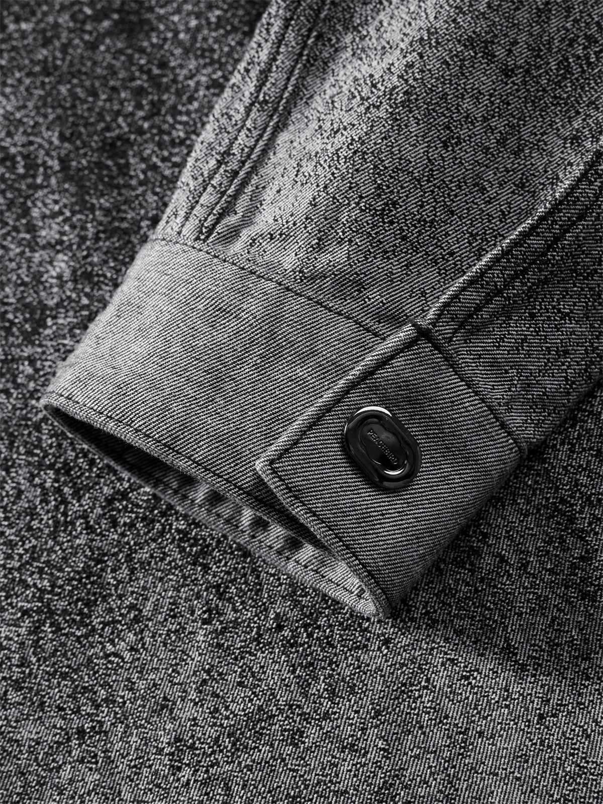 Men's Splatter Fade Jacquard Denim Jacket