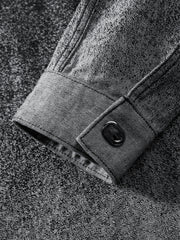 Men's Splatter Fade Jacquard Denim Jacket