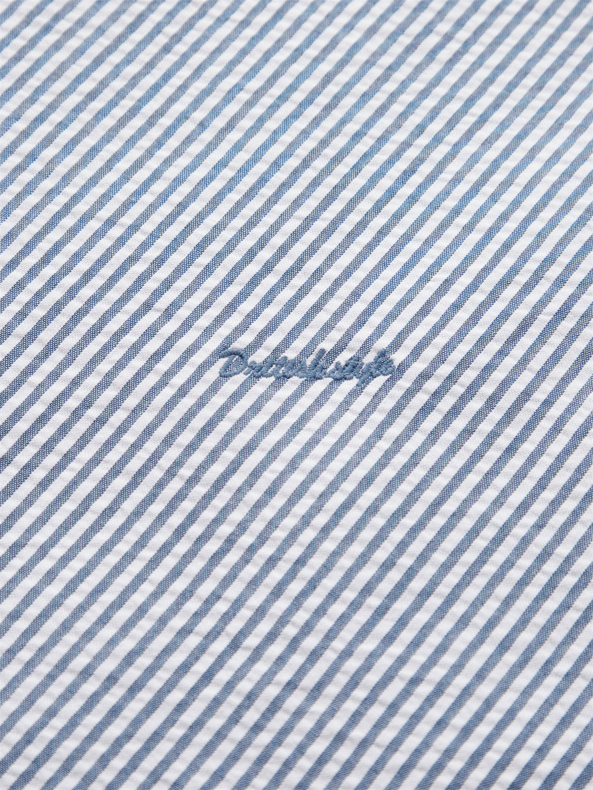 Men's Seersucker Striped Shirt