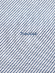 Men's Seersucker Striped Shirt
