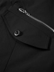 Men's Barn-Style Padded Jacket with Faux Fur Collar