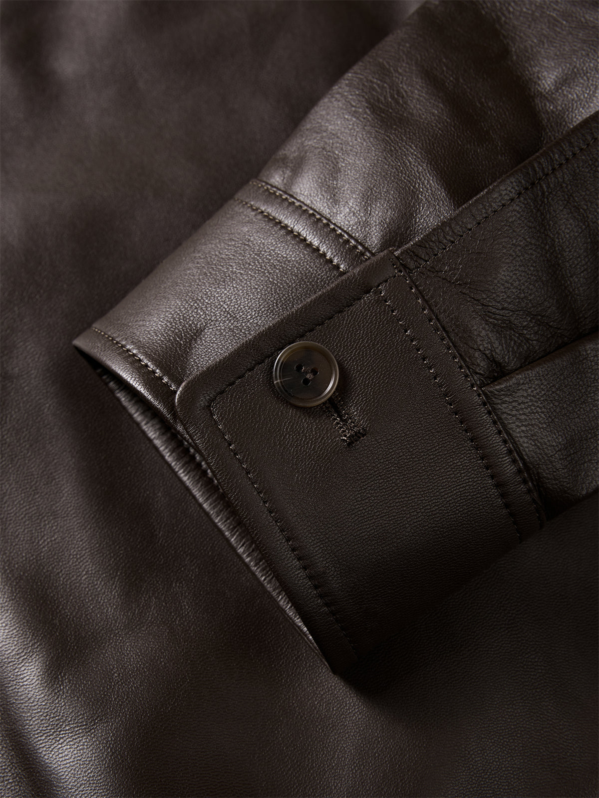 Men's Short Brown Leather Jacket