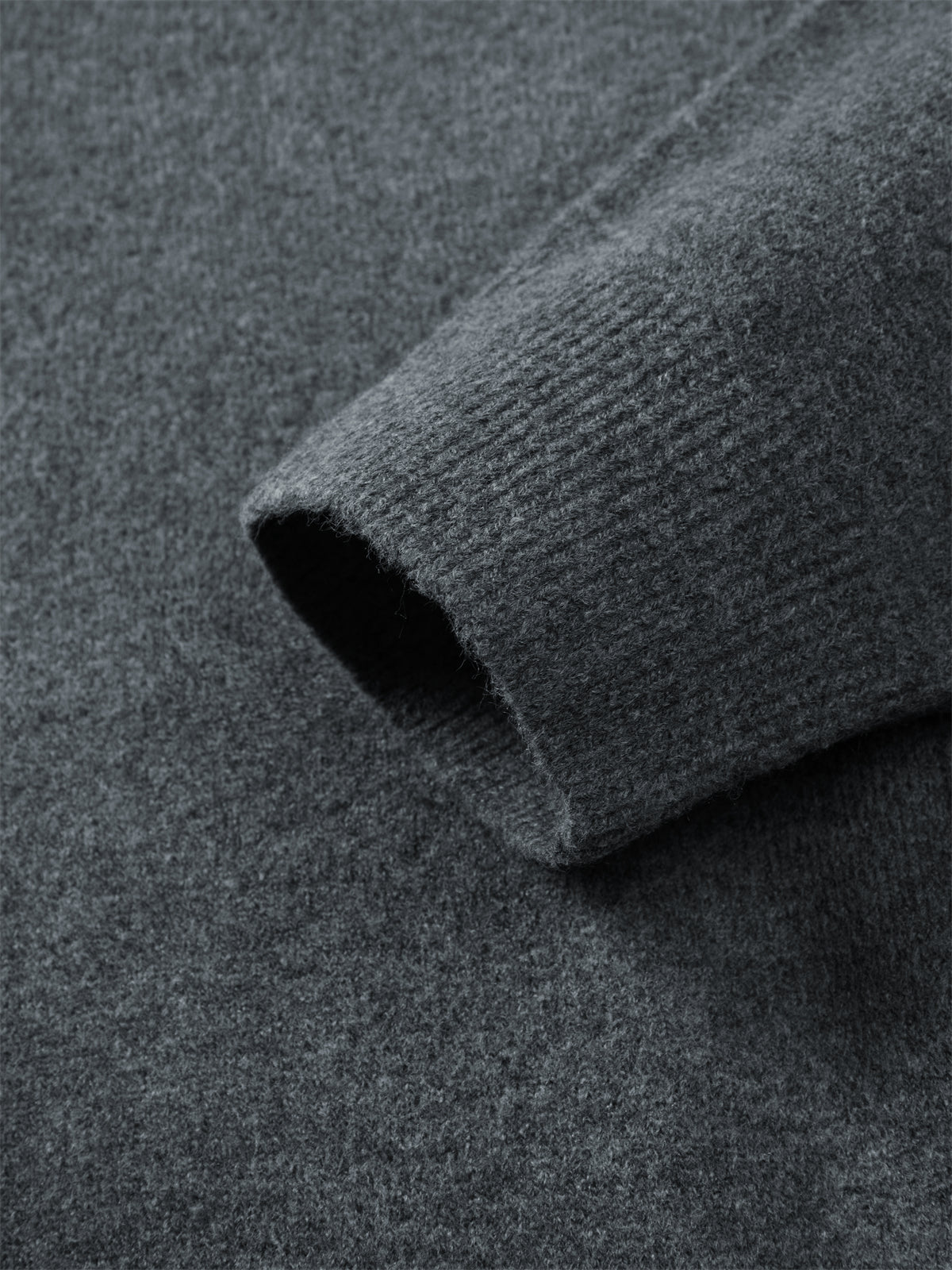 Men's Brushed Knit Cardigan with Dog Embroidery