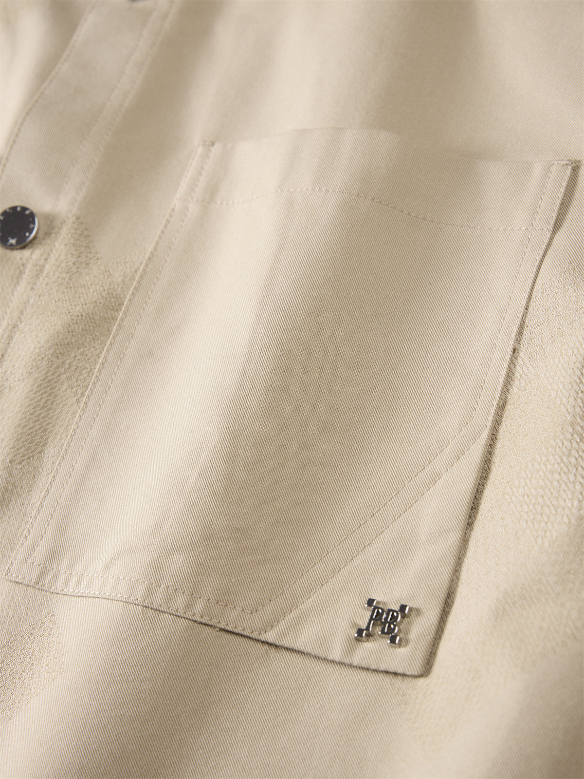 Men's Geometric Jacquard Short-Sleeve Shirt