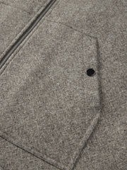 Men's Tweed Tailored Jacket with Faux Suede Collar