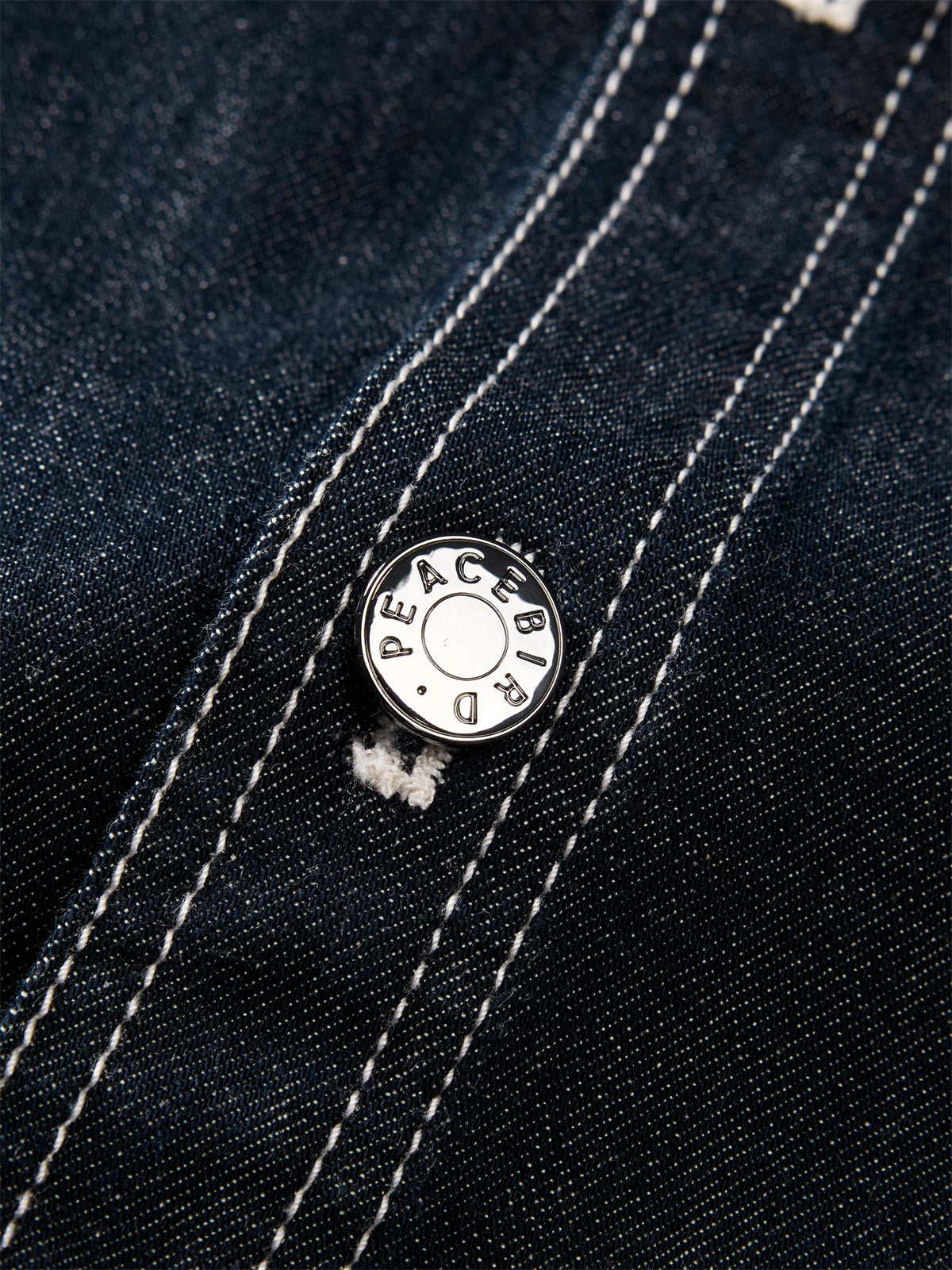 Men's Embroidered Shirt with Corduroy Panels