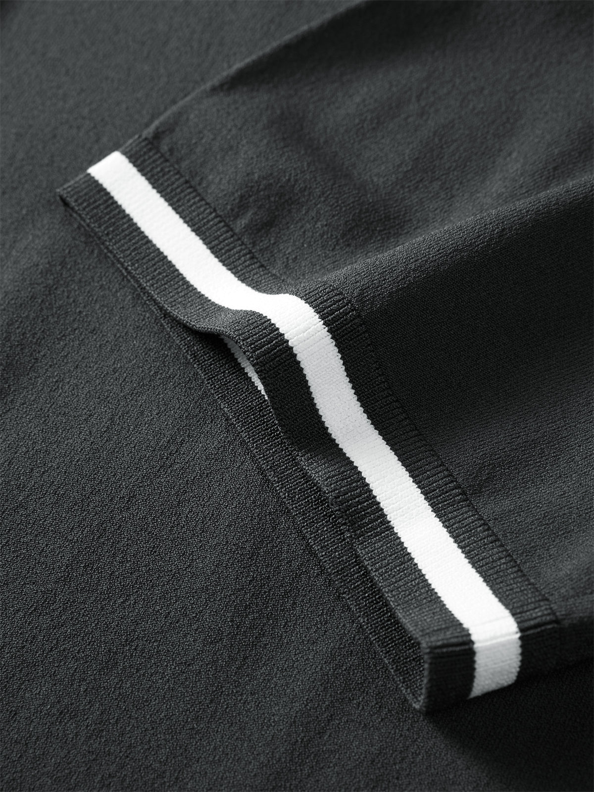 Men's Short-Sleeve Embossed Knit Polo Shirt